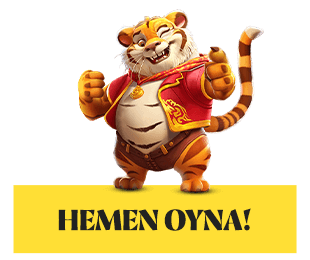 Sarı kırmızı kıyafetli kaplan maskotu ile Bahibi Bahis butonu